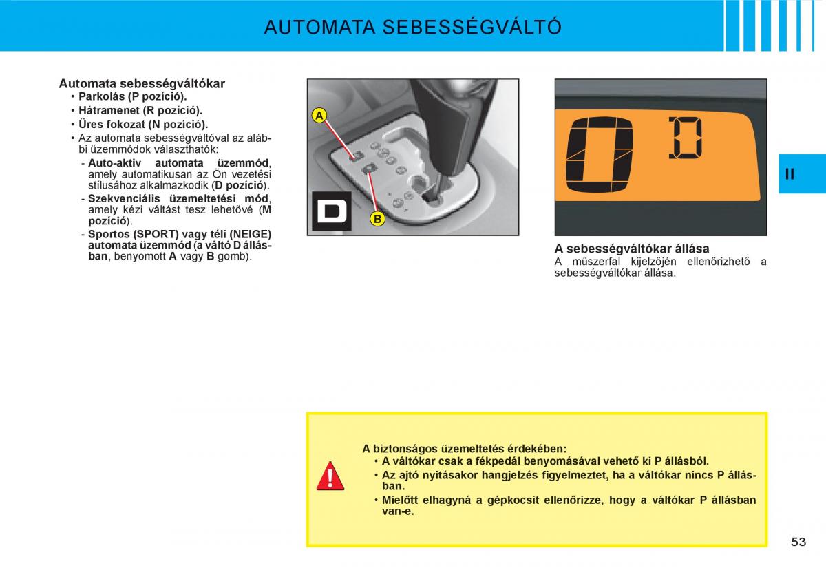 Citroen C3 I 1 Kezelesi utmutato / page 37