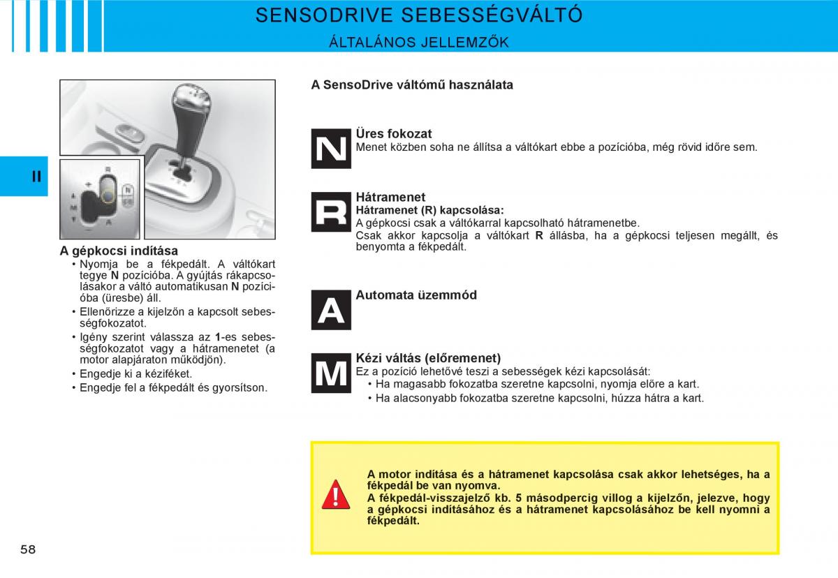 Citroen C3 I 1 Kezelesi utmutato / page 42