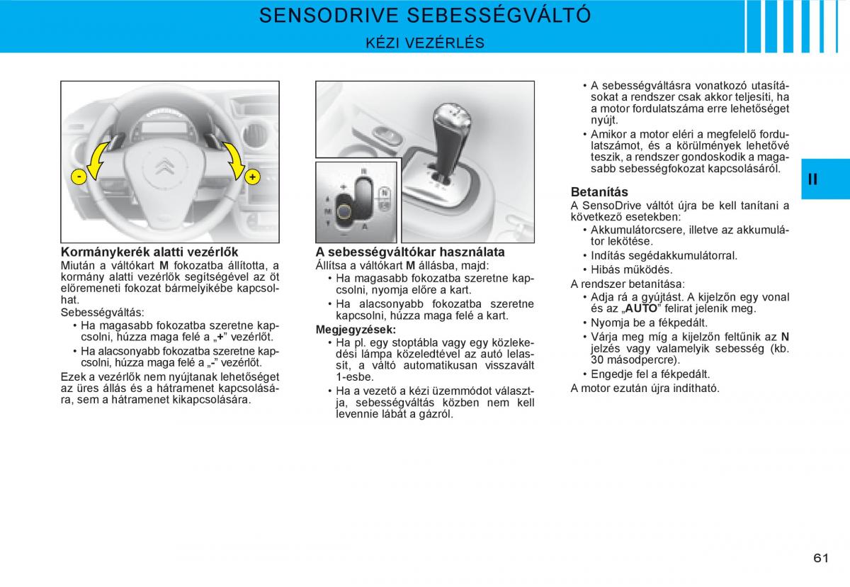 Citroen C3 I 1 Kezelesi utmutato / page 45