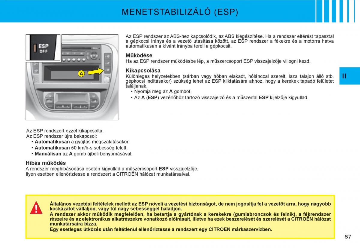 Citroen C3 I 1 Kezelesi utmutato / page 51