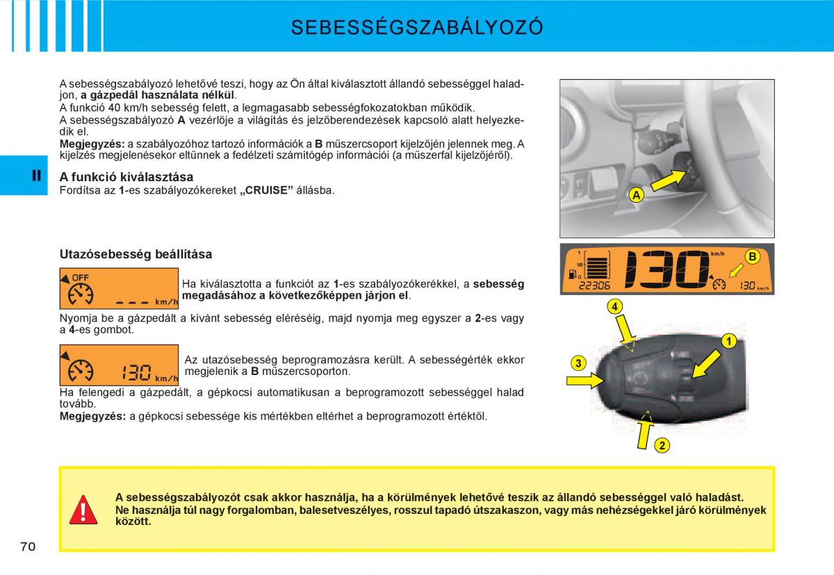 Citroen C3 I 1 Kezelesi utmutato / page 54