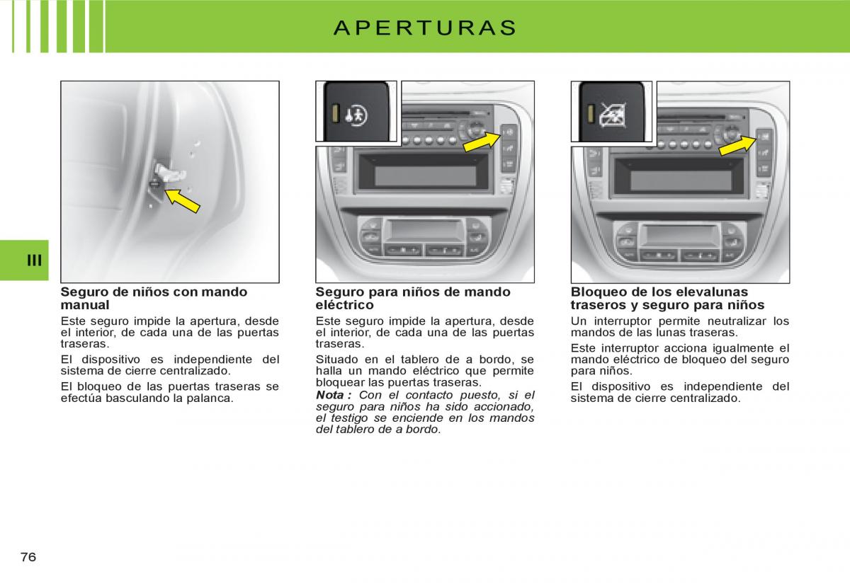 Citroen C3 I 1 manual del propietario / page 60