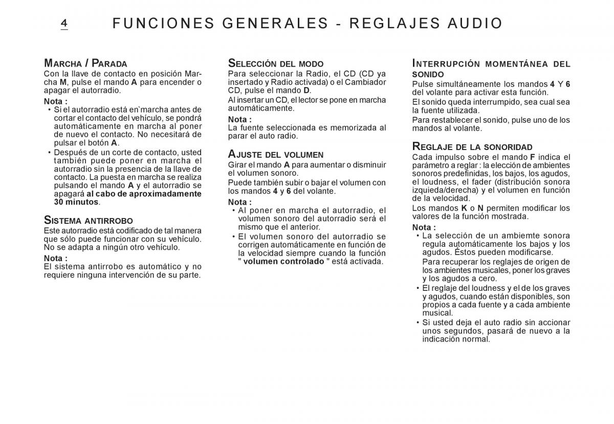 Citroen C3 I 1 manual del propietario / page 124