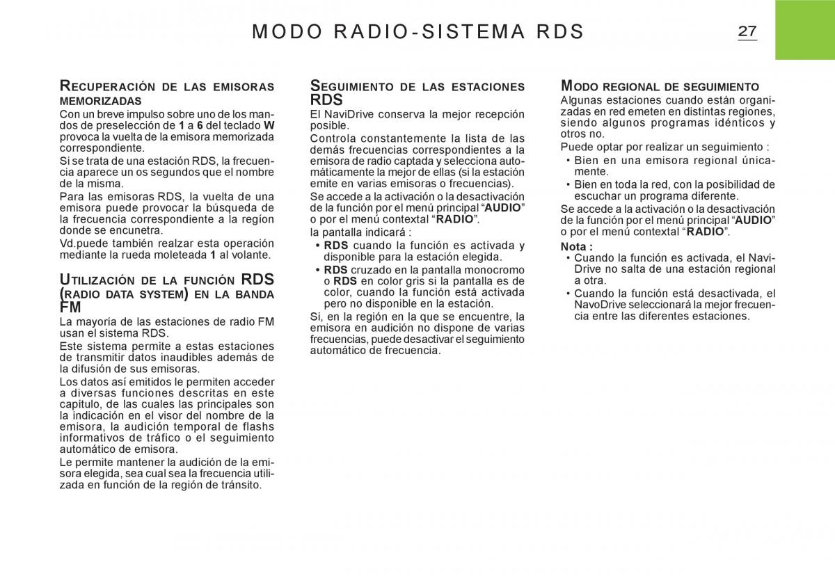 Citroen C3 I 1 manual del propietario / page 161