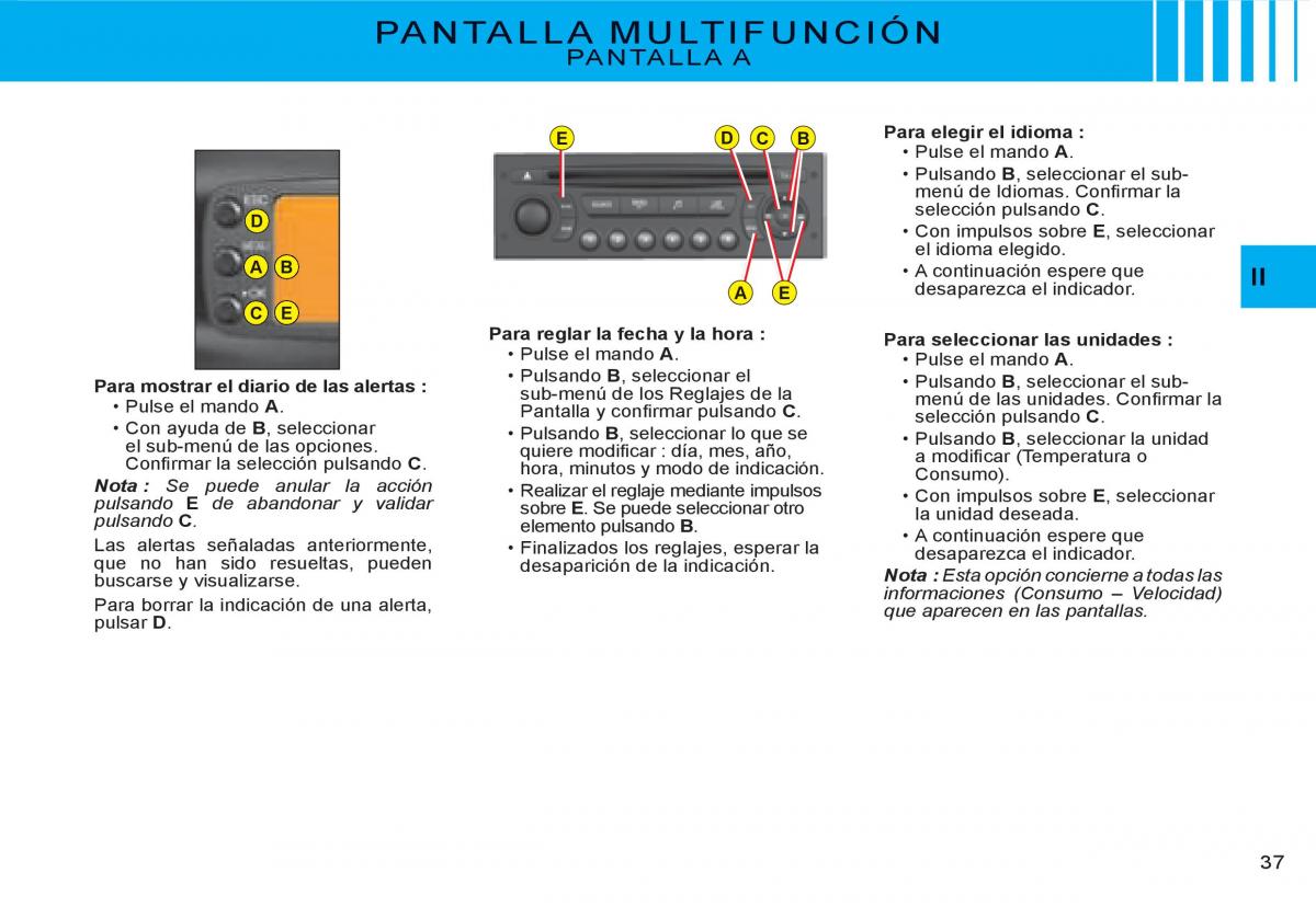 Citroen C3 I 1 manual del propietario / page 20