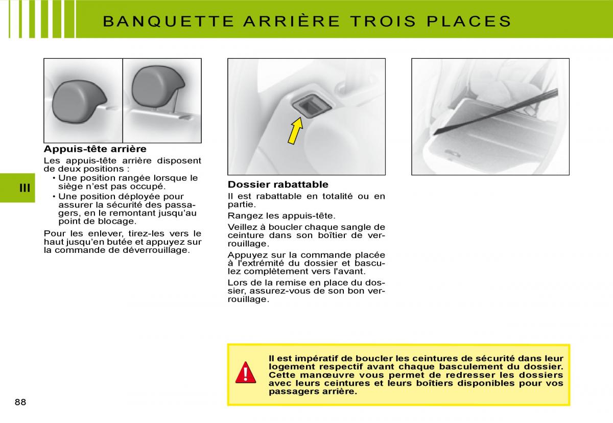 Citroen C3 I 1 manuel du proprietaire / page 69