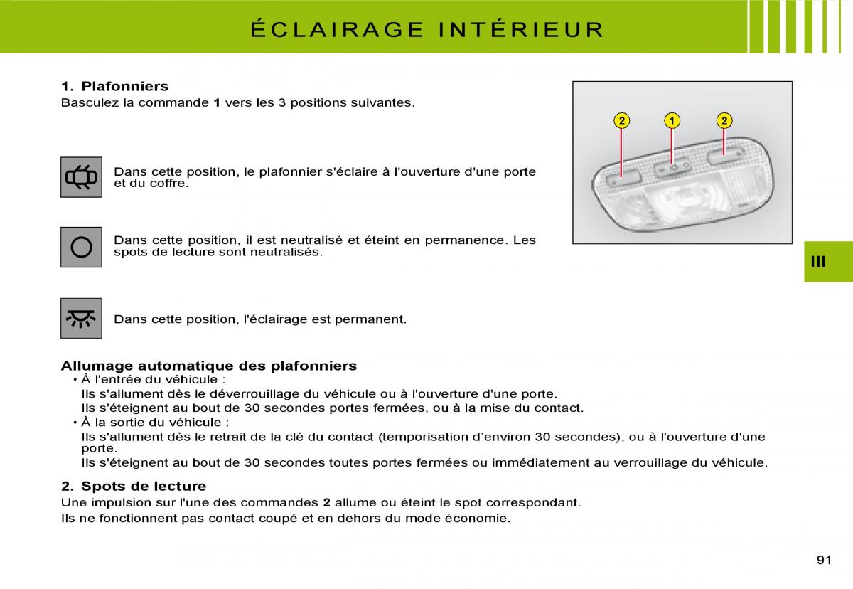 Citroen C3 I 1 manuel du proprietaire / page 72