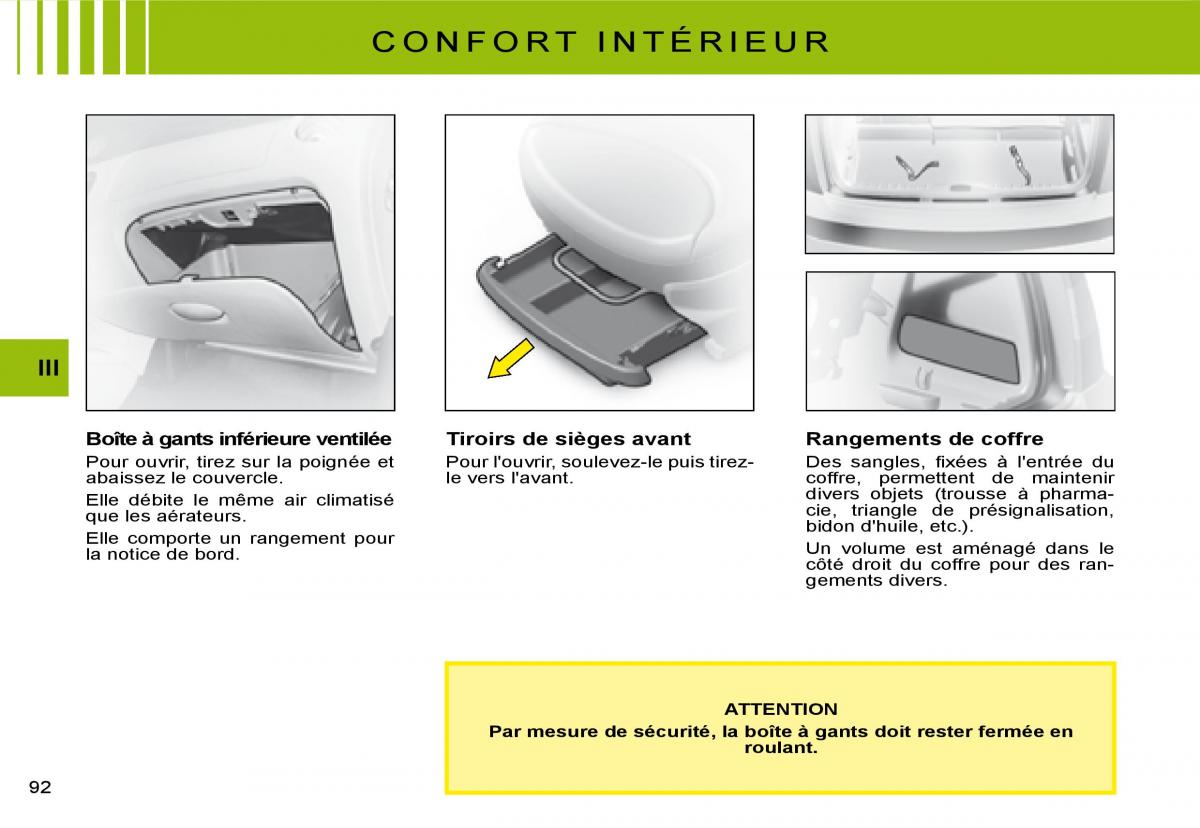 Citroen C3 I 1 manuel du proprietaire / page 73