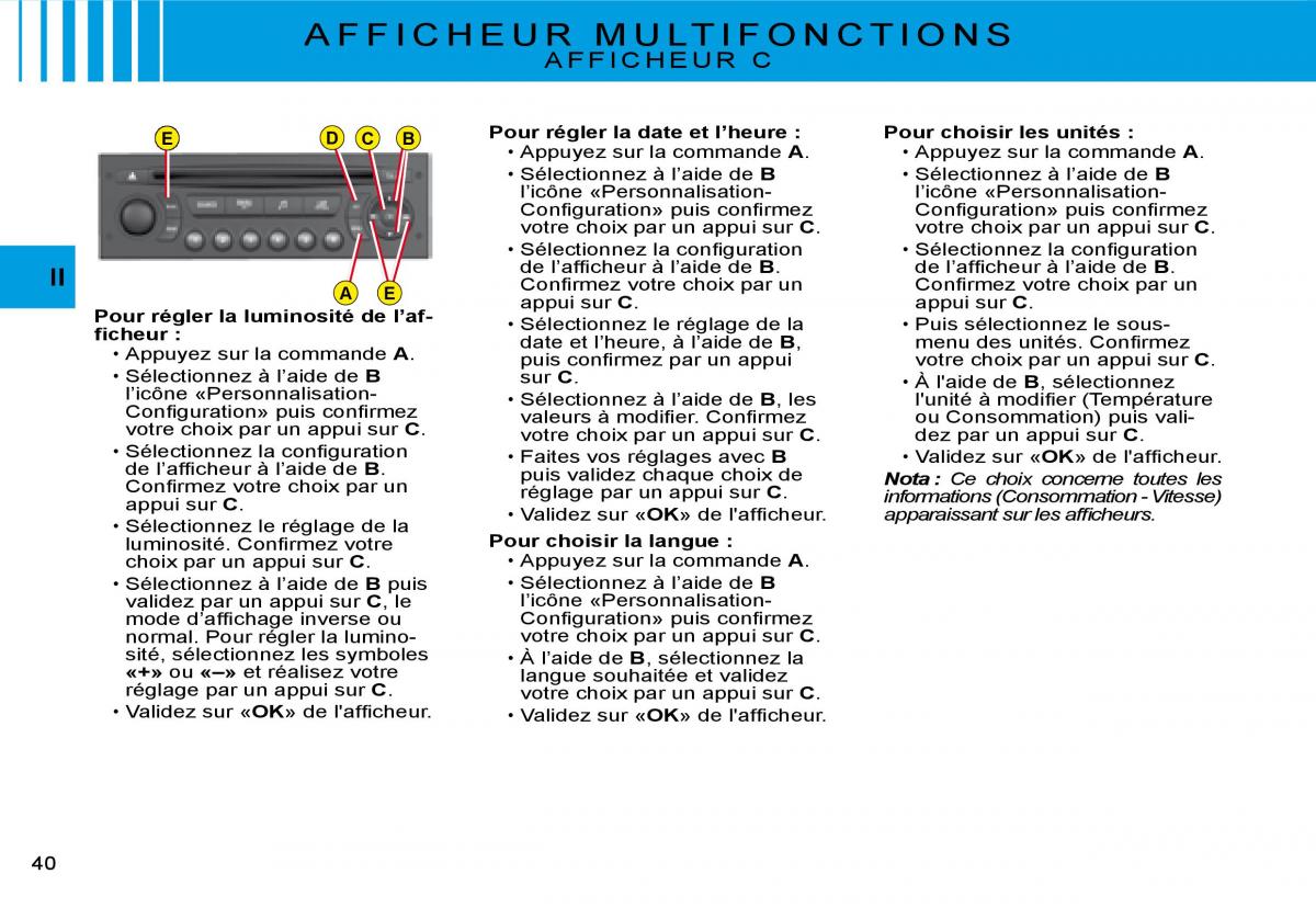 Citroen C3 I 1 manuel du proprietaire / page 22