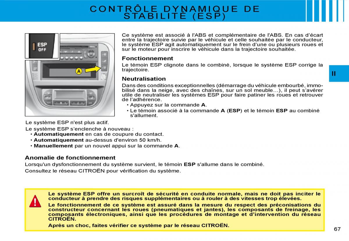 Citroen C3 I 1 manuel du proprietaire / page 47