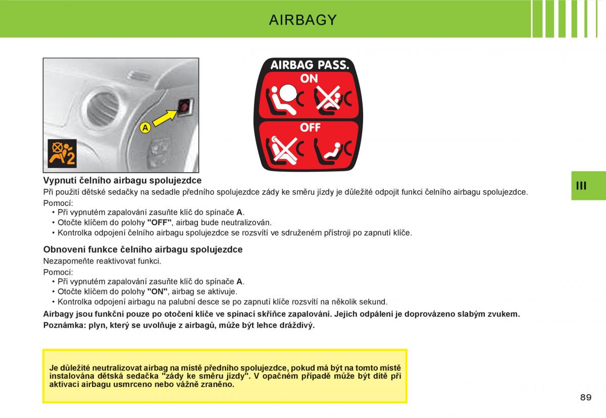 Citroen C3 I 1 navod k obsludze / page 74