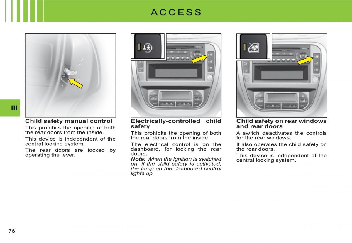 Citroen C3 I 1 owners manual / page 60