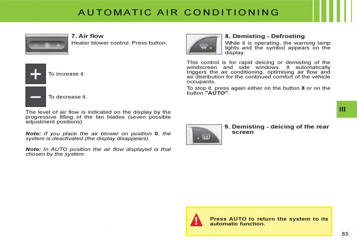 Citroen C3 I 1 owners manual / page 70