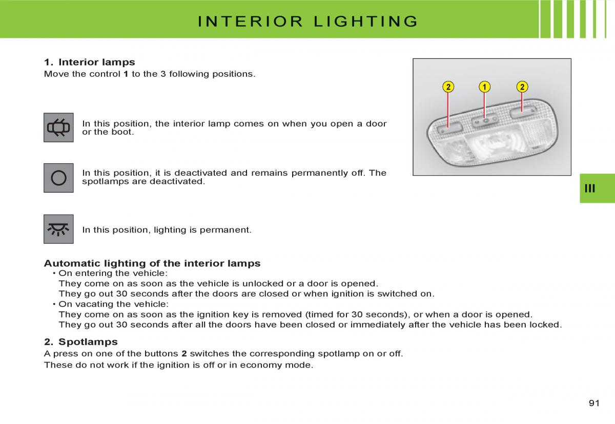 Citroen C3 I 1 owners manual / page 76