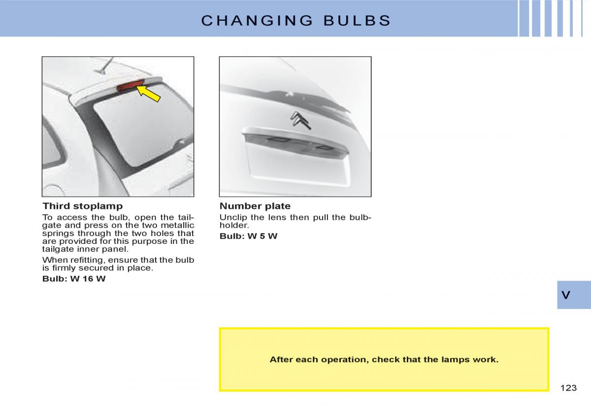 Citroen C3 I 1 owners manual / page 107