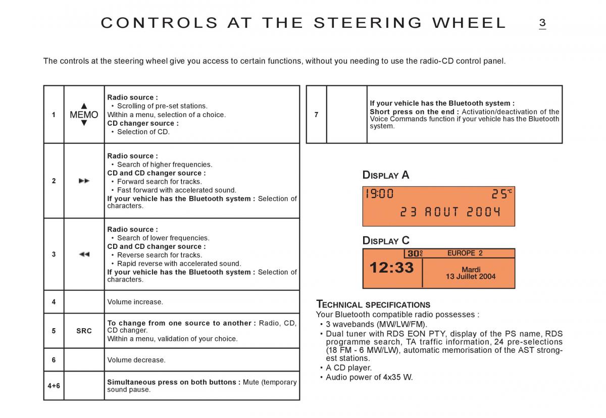 Citroen C3 I 1 owners manual / page 123