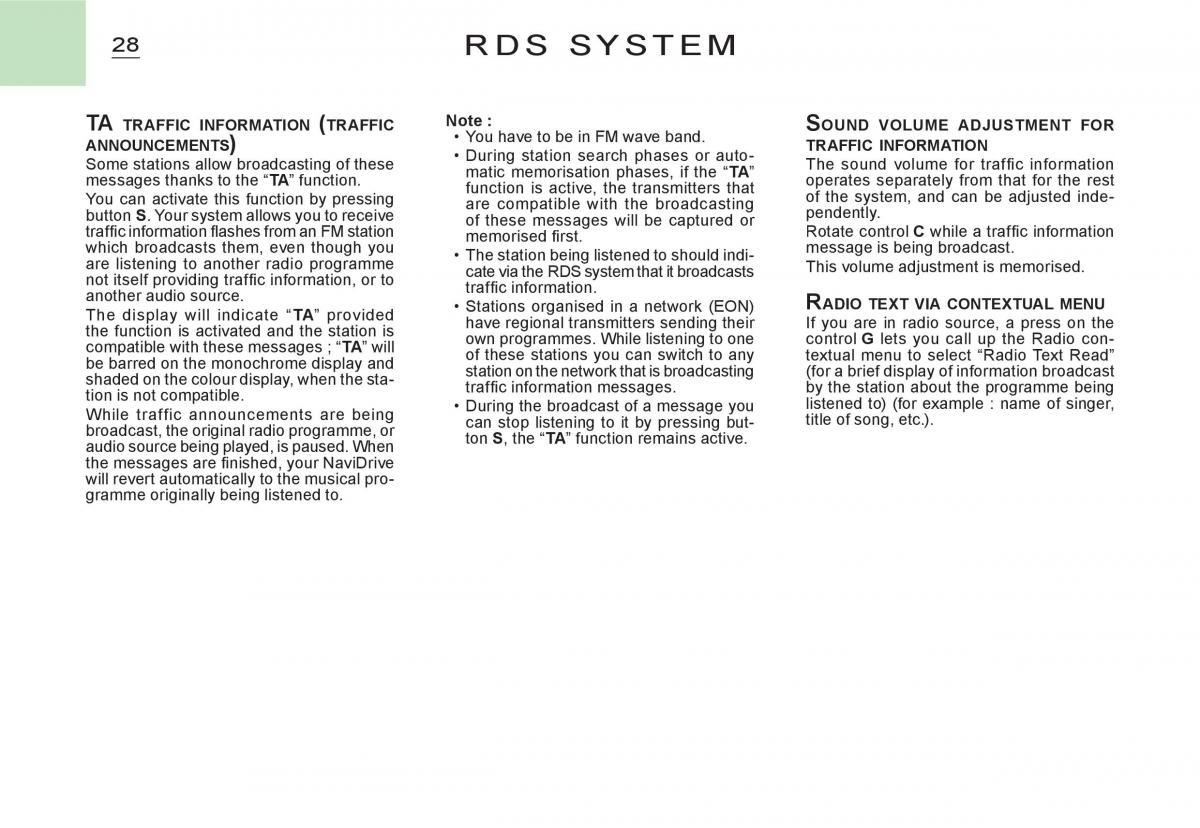 Citroen C3 I 1 owners manual / page 162