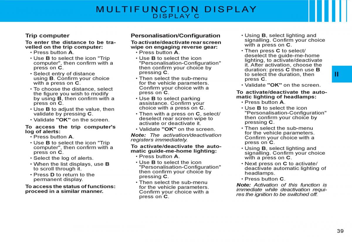 Citroen C3 I 1 owners manual / page 22