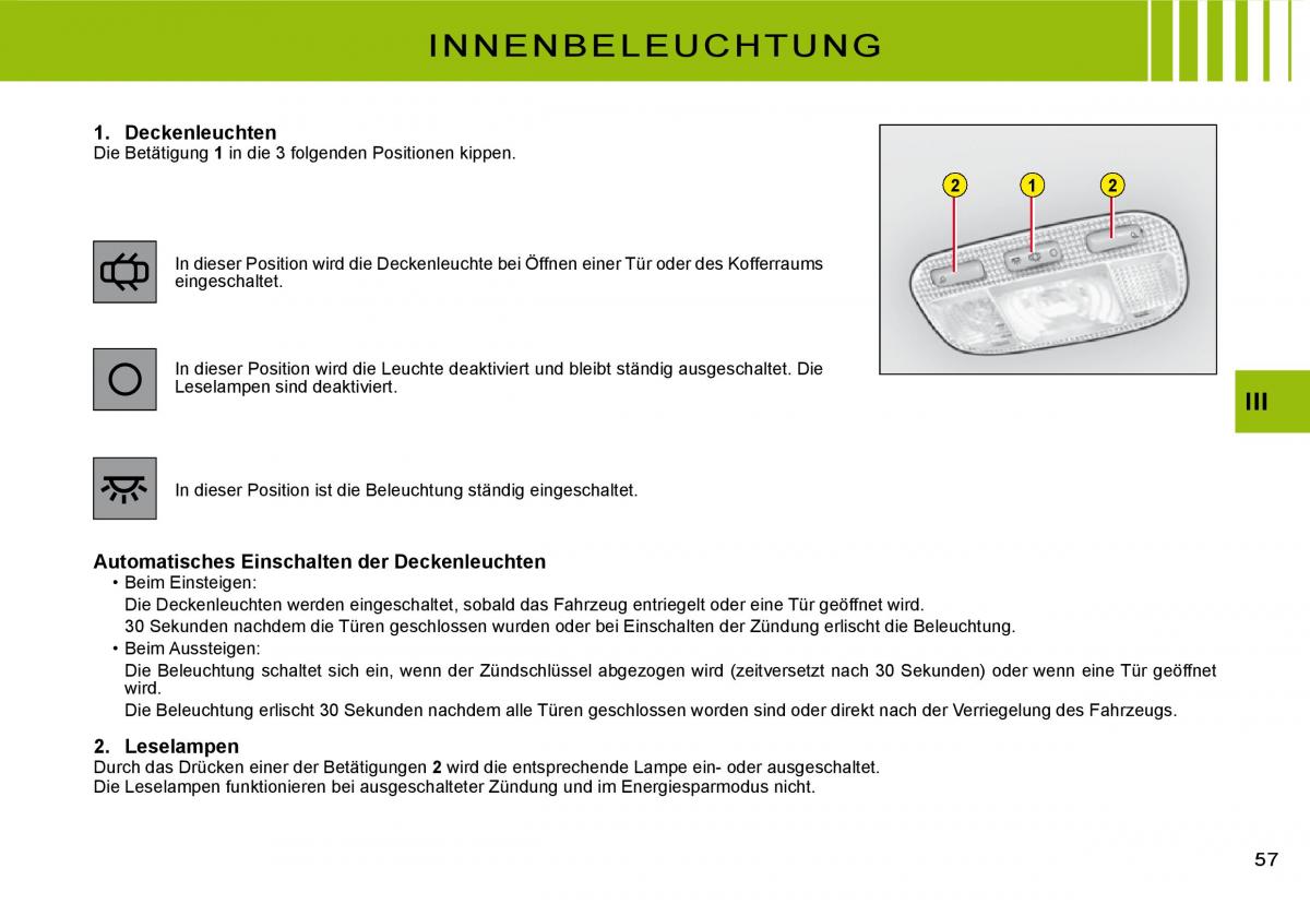 Citroen C3 II 2 Handbuch / page 58