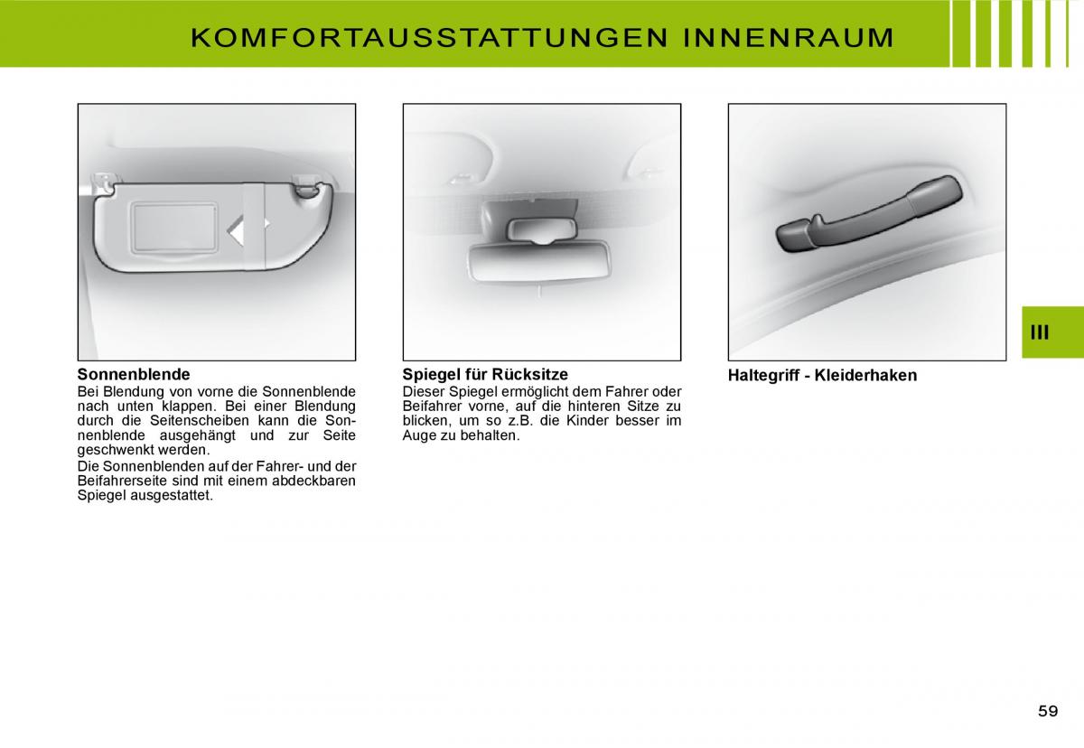 Citroen C3 II 2 Handbuch / page 60