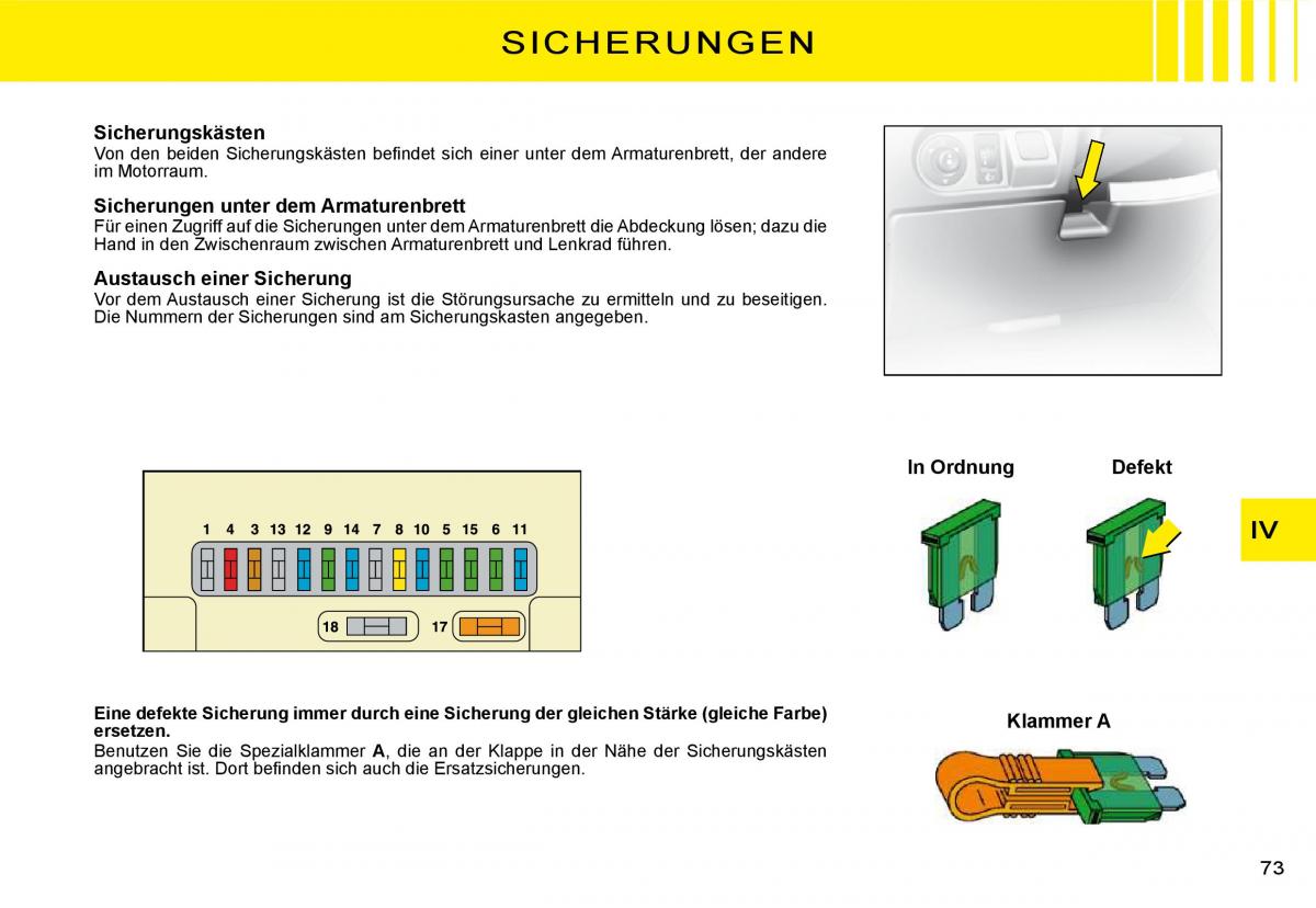 Citroen C3 II 2 Handbuch / page 73