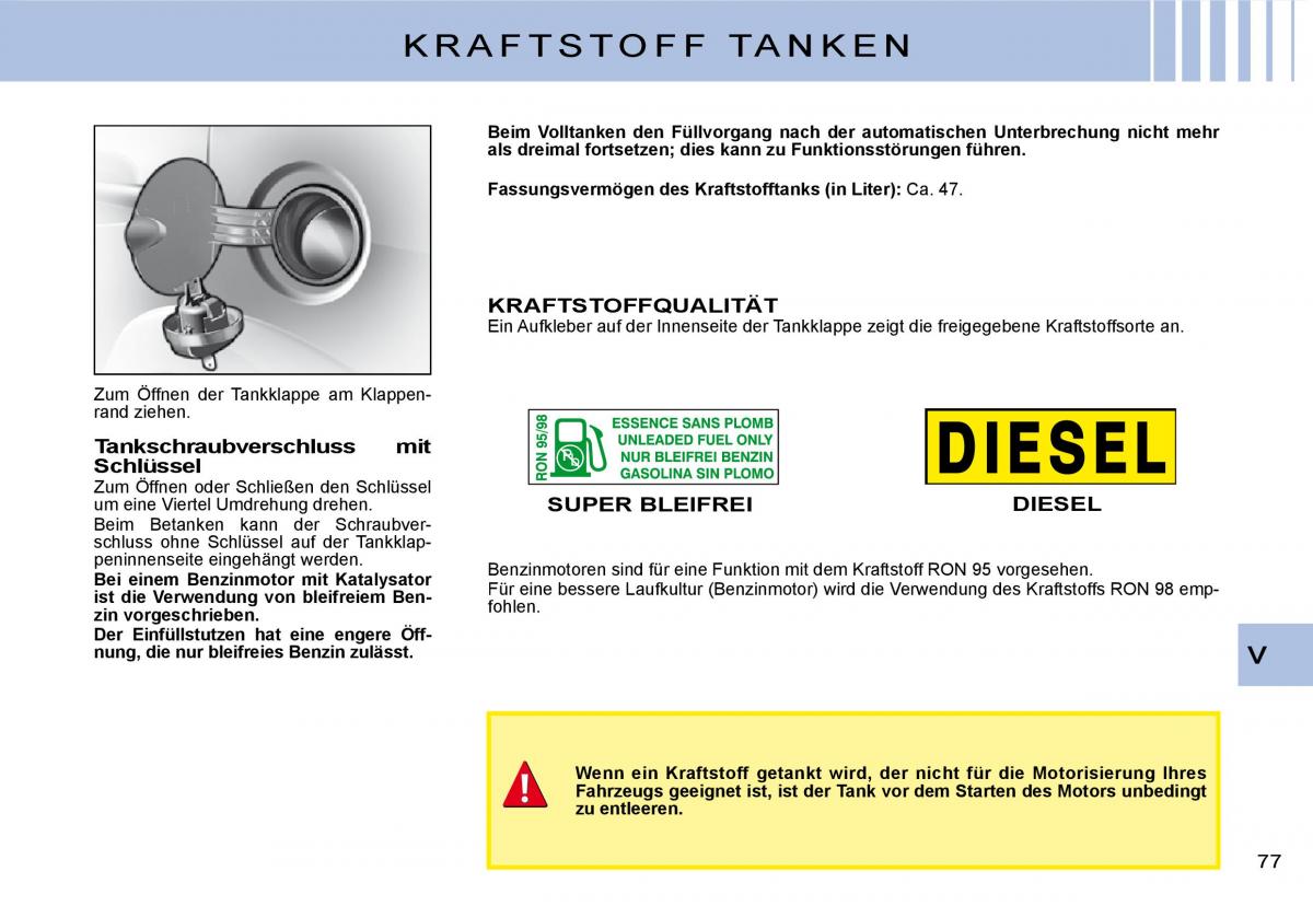 Citroen C3 II 2 Handbuch / page 77