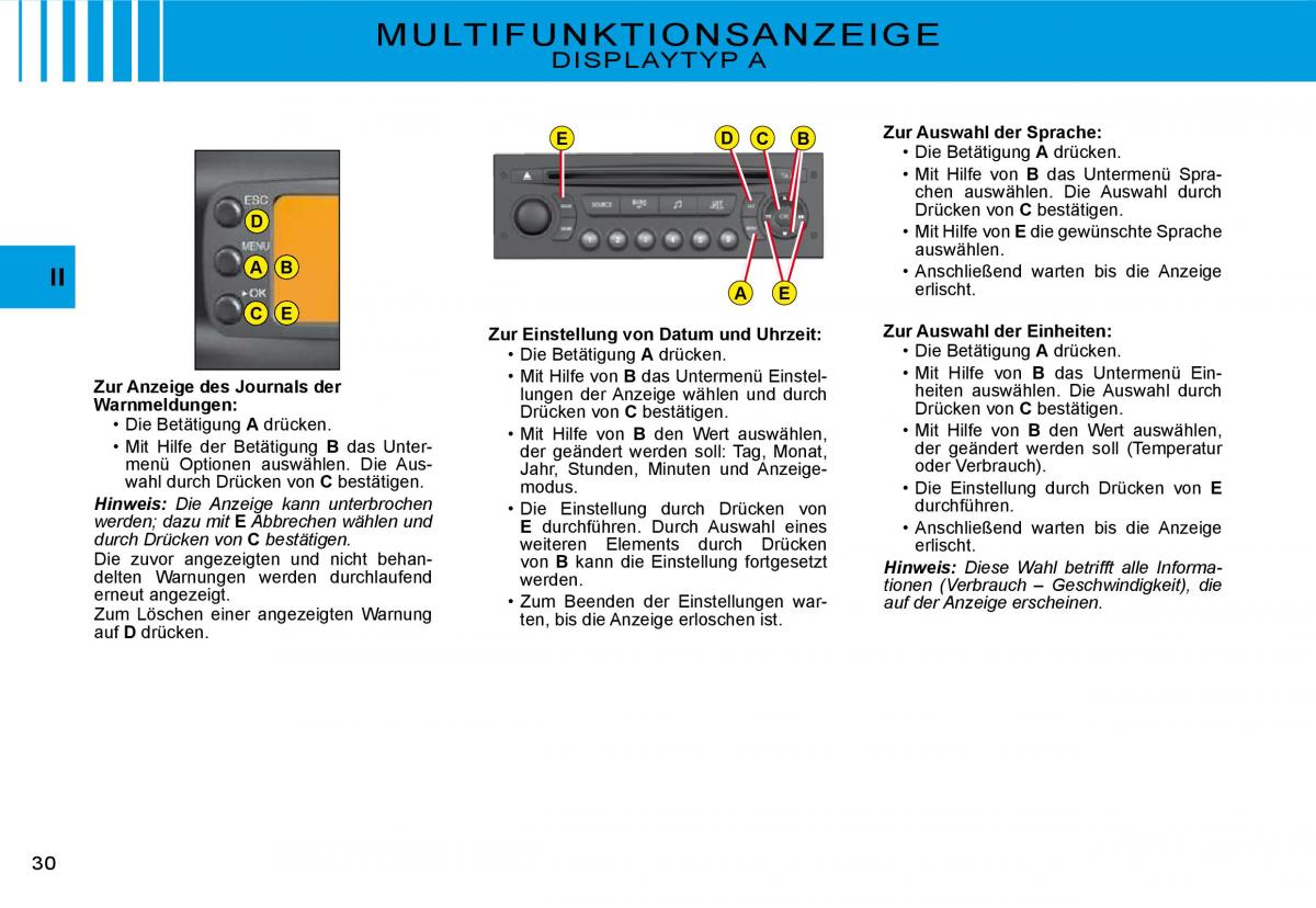 Citroen C3 II 2 Handbuch / page 29