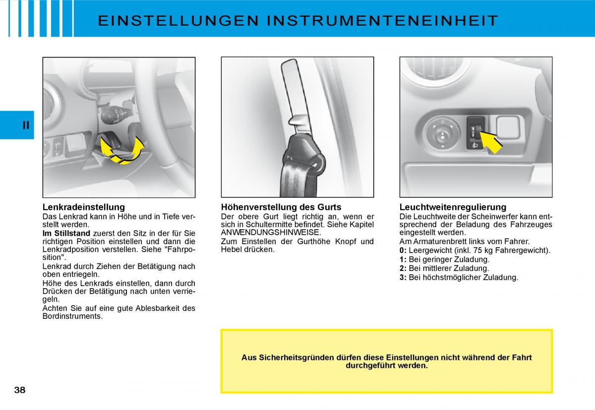 Citroen C3 II 2 Handbuch / page 38