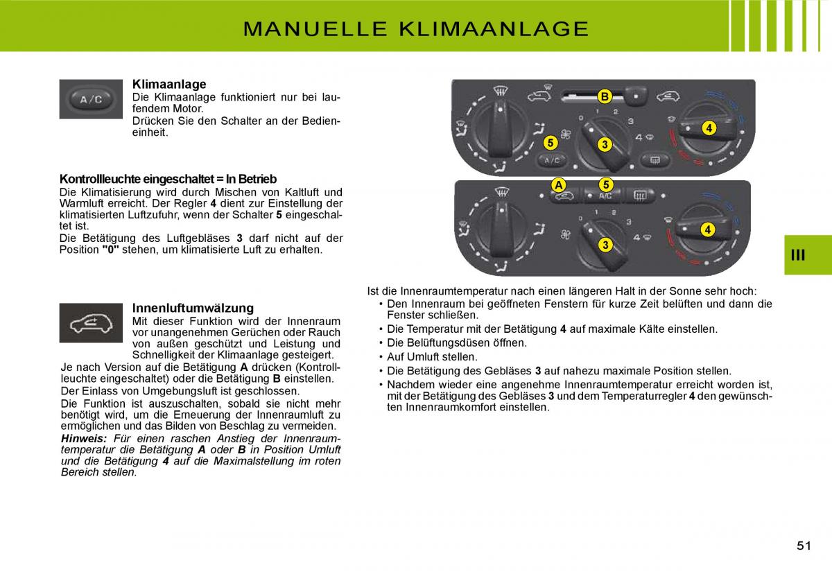 Citroen C3 II 2 Handbuch / page 52