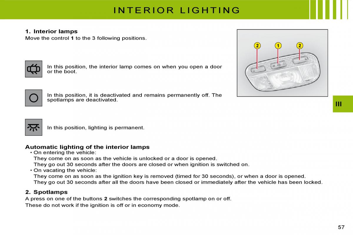 Citroen C3 II 2 owners manual / page 58