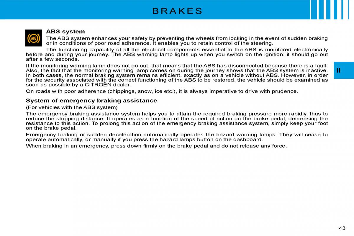 Citroen C3 II 2 owners manual / page 43