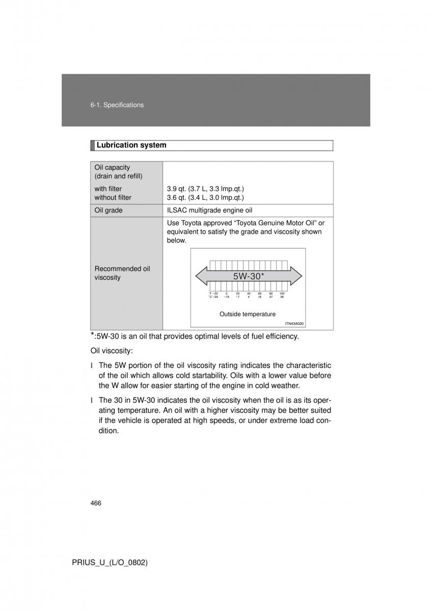 Toyota Prius II 2 NHW20 owners manual / page 454