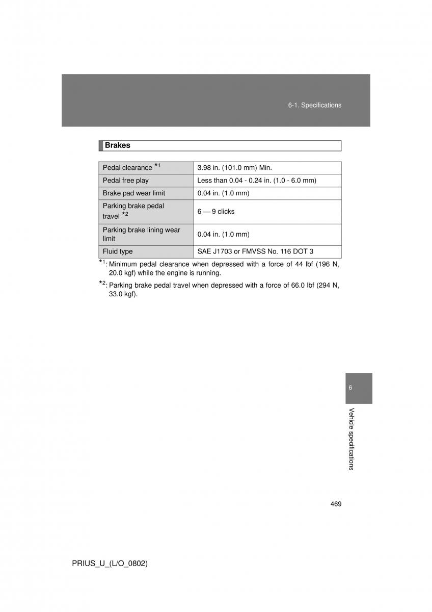 Toyota Prius II 2 NHW20 owners manual / page 457