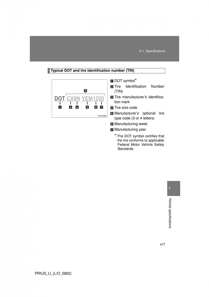 Toyota Prius II 2 NHW20 owners manual / page 465