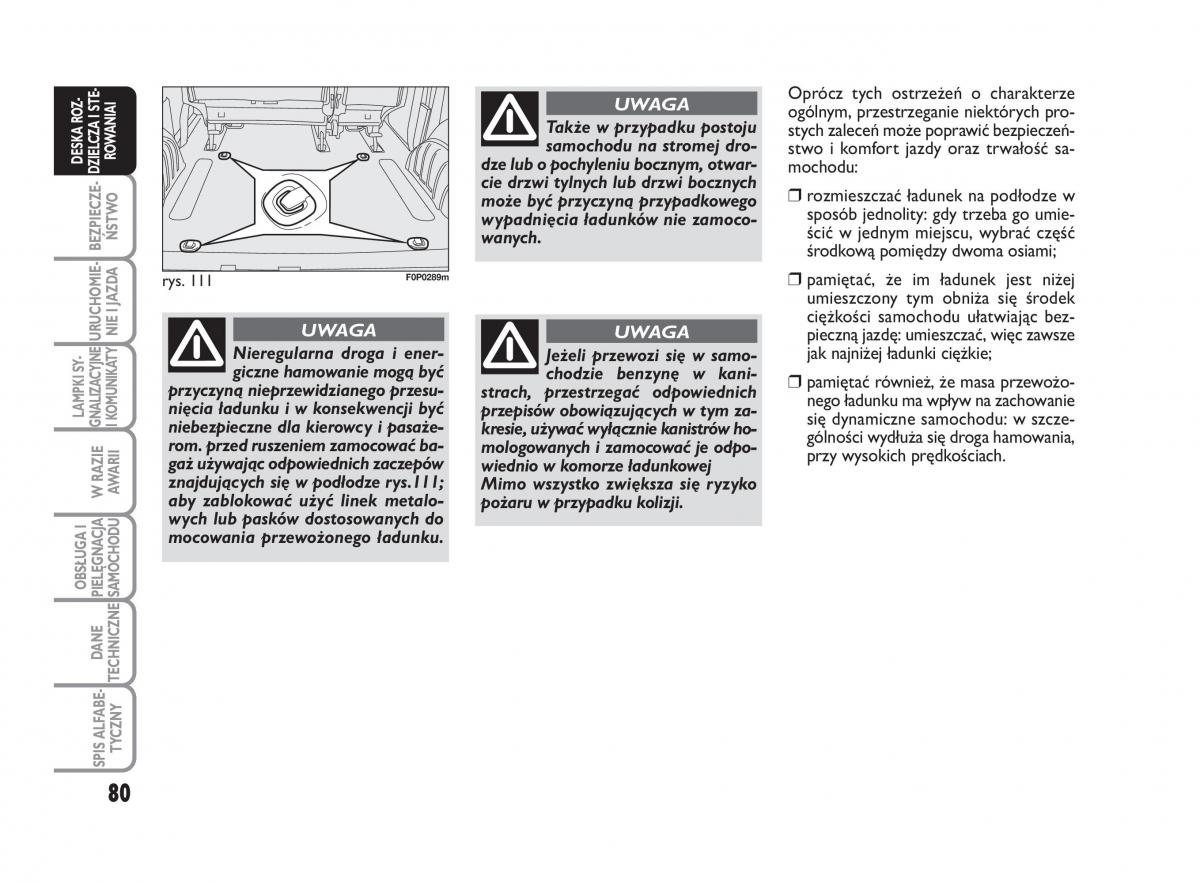 Fiat Scudo II 2 instrukcja obslugi / page 84