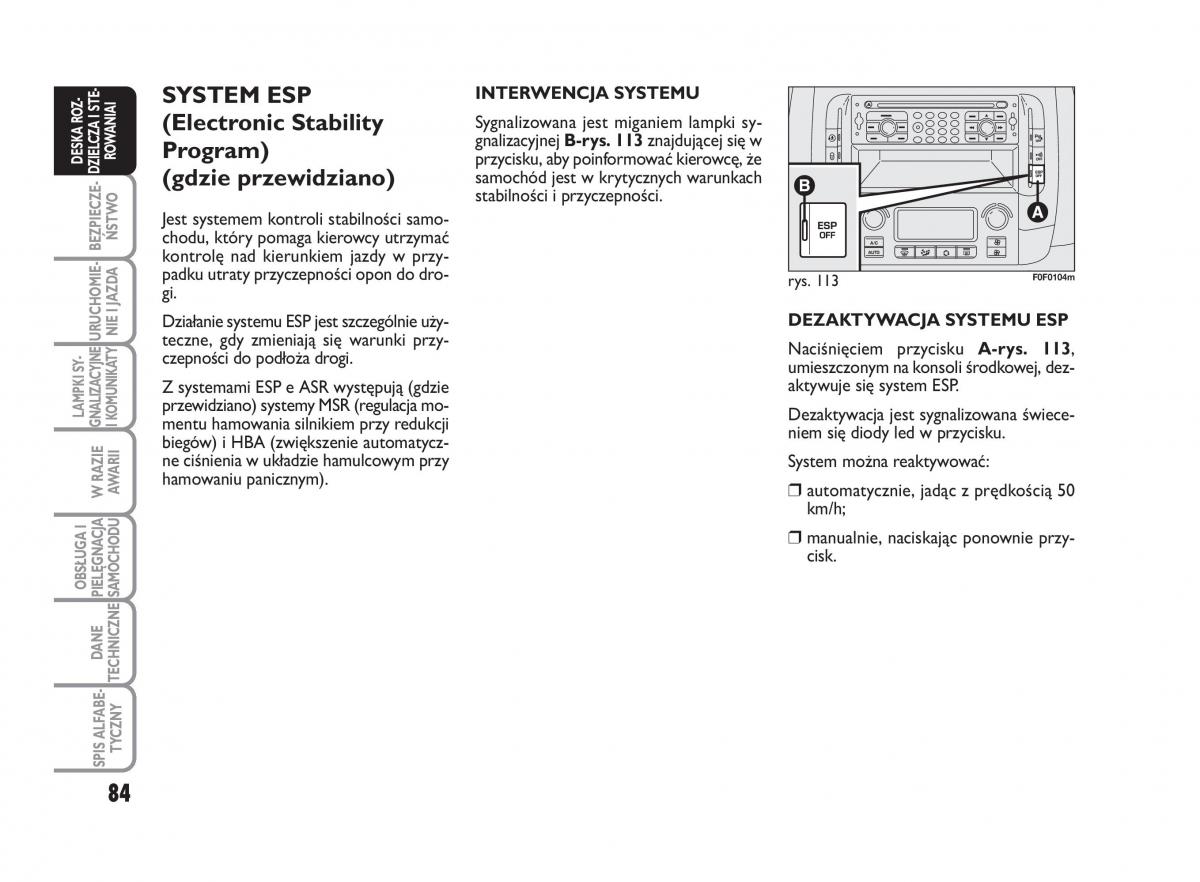 Fiat Scudo II 2 instrukcja obslugi / page 88