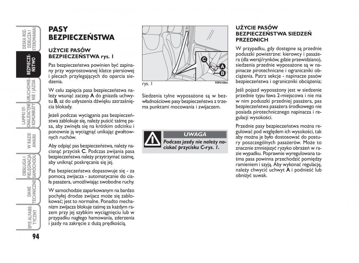 Fiat Scudo II 2 instrukcja obslugi / page 98