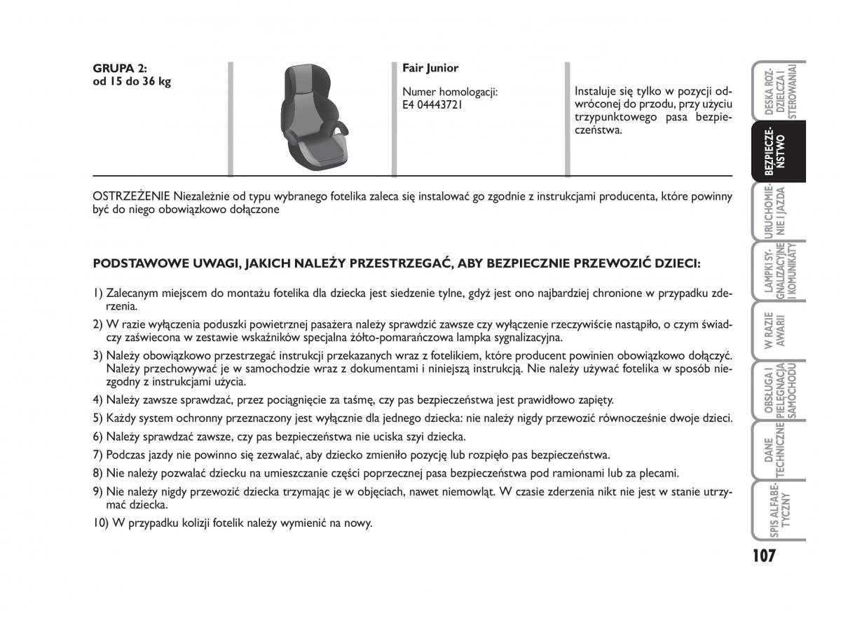 Fiat Scudo II 2 instrukcja obslugi / page 111