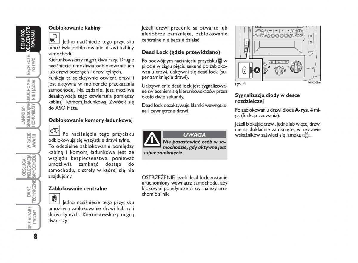 Fiat Scudo II 2 instrukcja obslugi / page 12