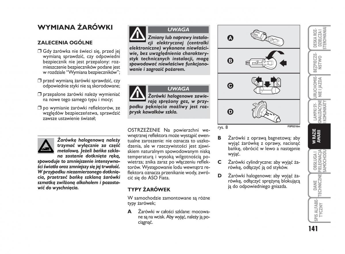 Fiat Scudo II 2 instrukcja obslugi / page 145