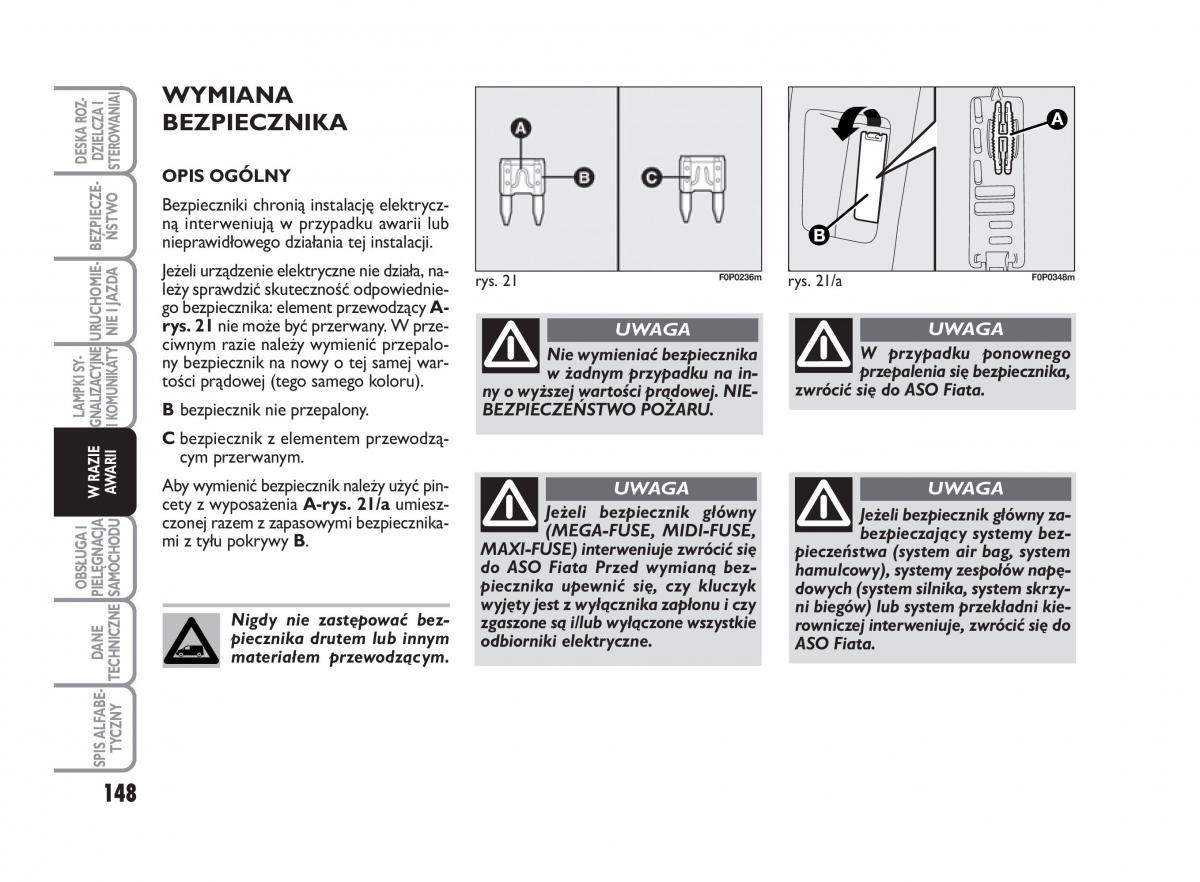 Fiat Scudo II 2 instrukcja obslugi / page 152