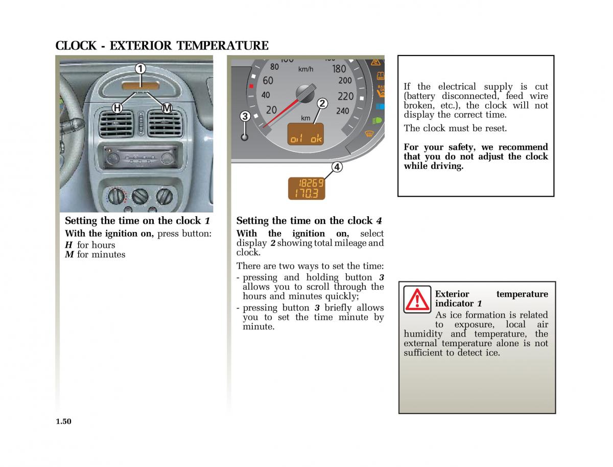 Renault Clio II 2 sedan owners manual / page 57