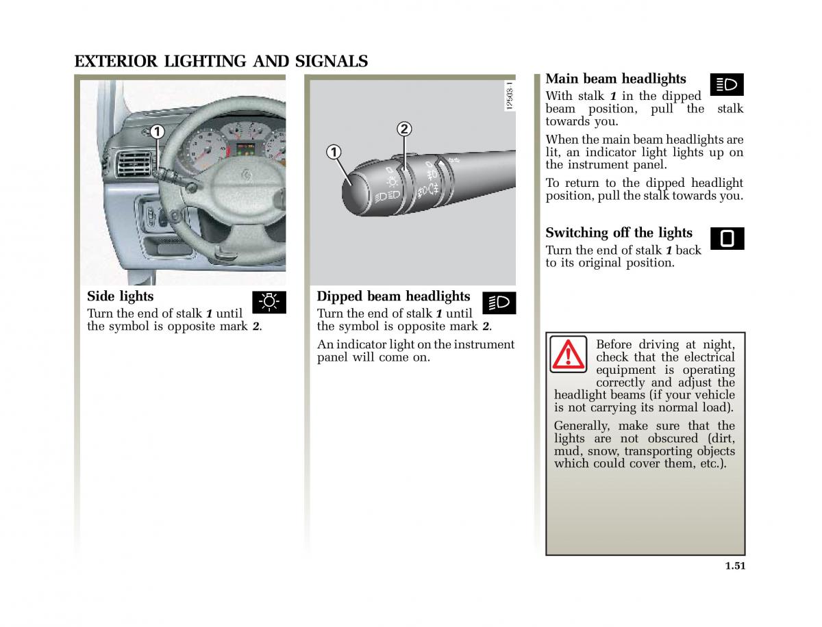 Renault Clio II 2 sedan owners manual / page 58