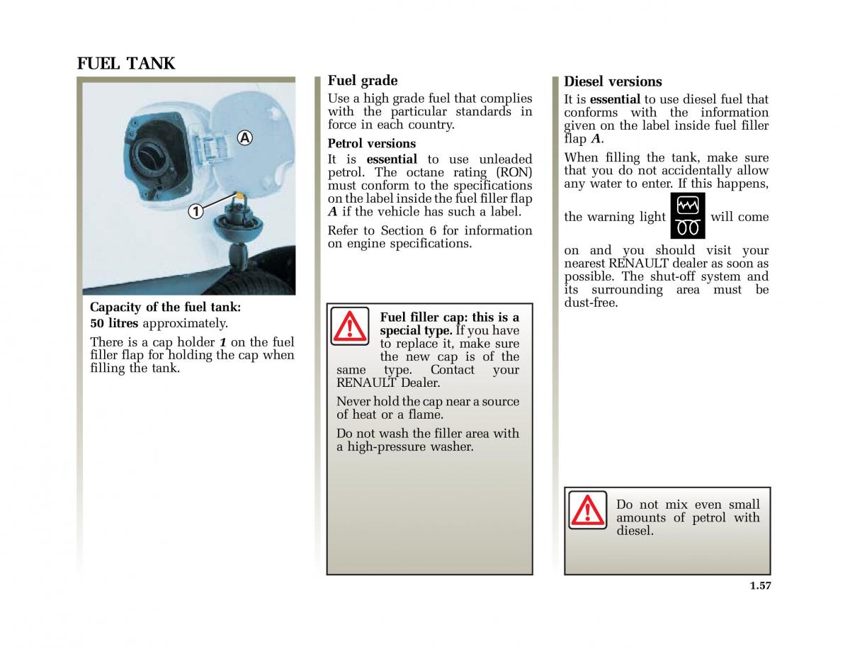 Renault Clio II 2 sedan owners manual / page 64