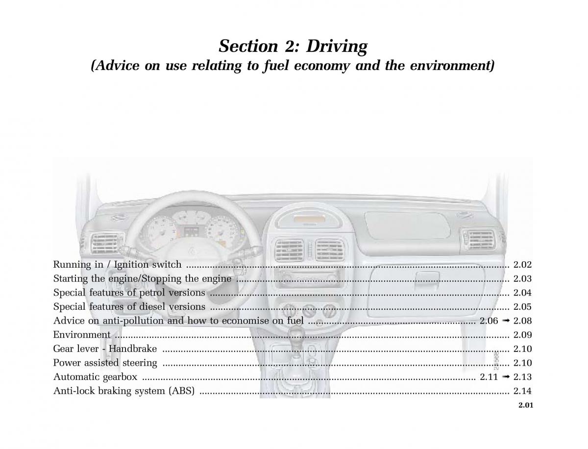 Renault Clio II 2 sedan owners manual / page 66