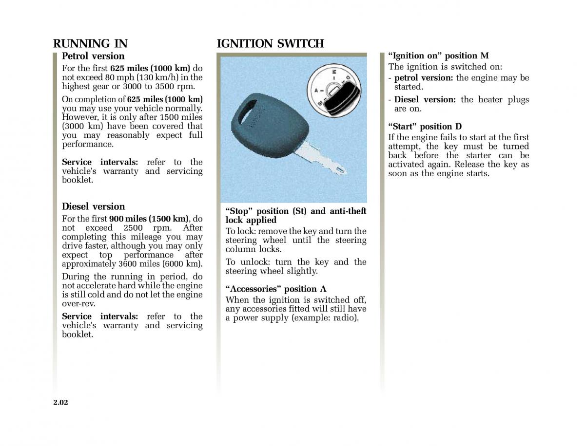 Renault Clio II 2 sedan owners manual / page 67