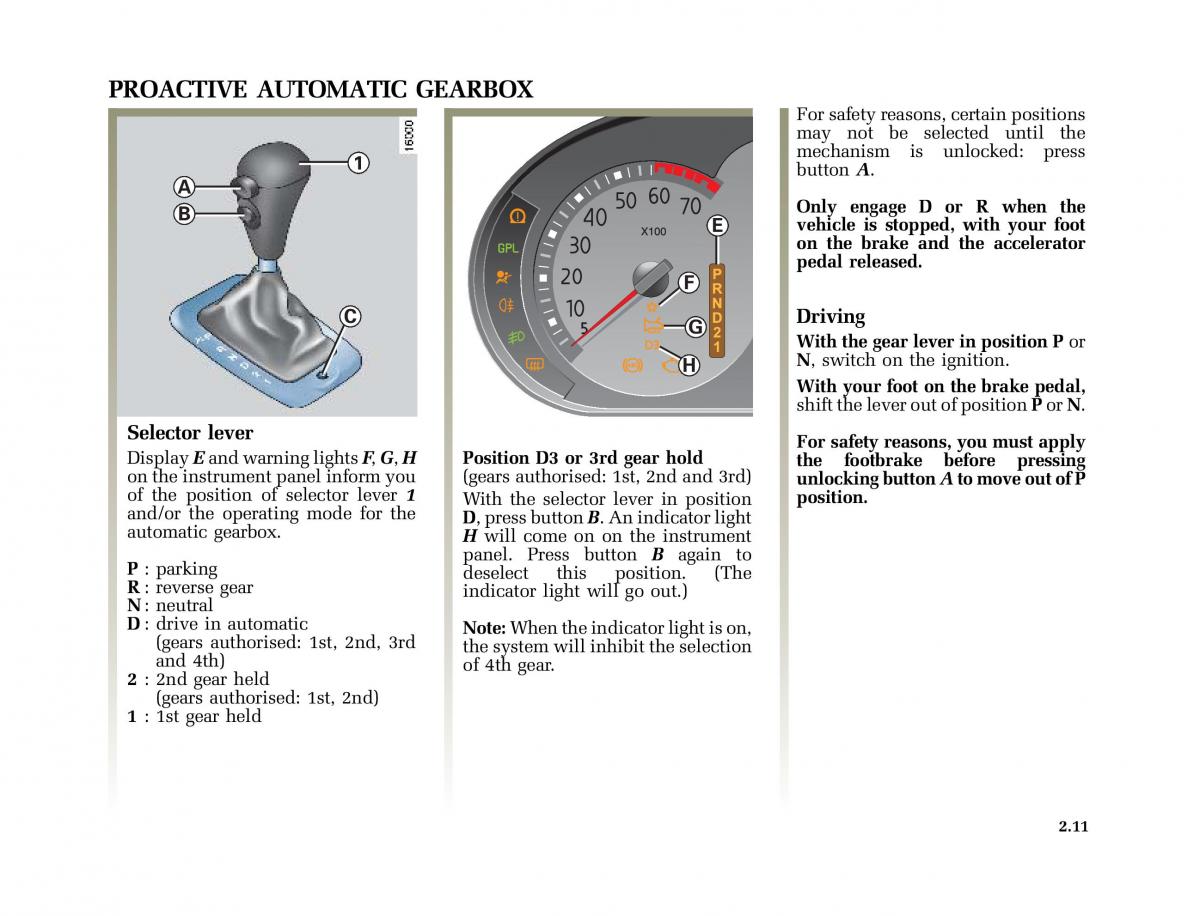 Renault Clio II 2 sedan owners manual / page 76