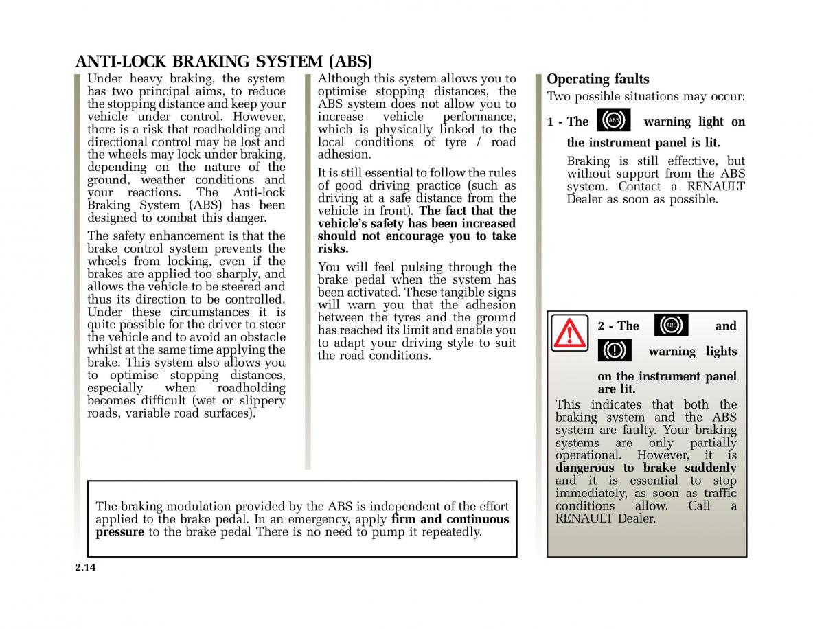 Renault Clio II 2 sedan owners manual / page 79