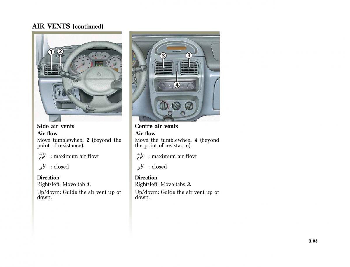 Renault Clio II 2 sedan owners manual / page 82