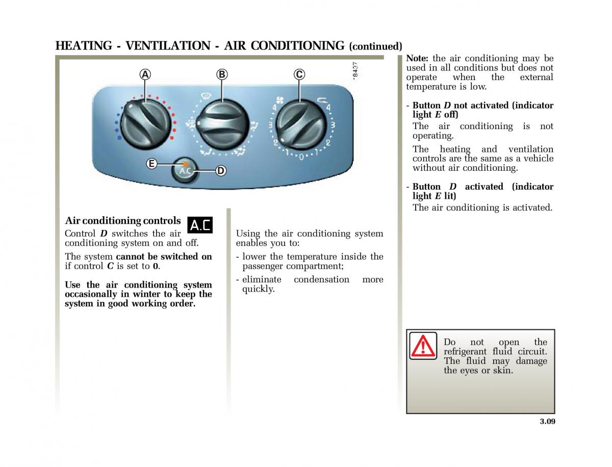 Renault Clio II 2 sedan owners manual / page 88